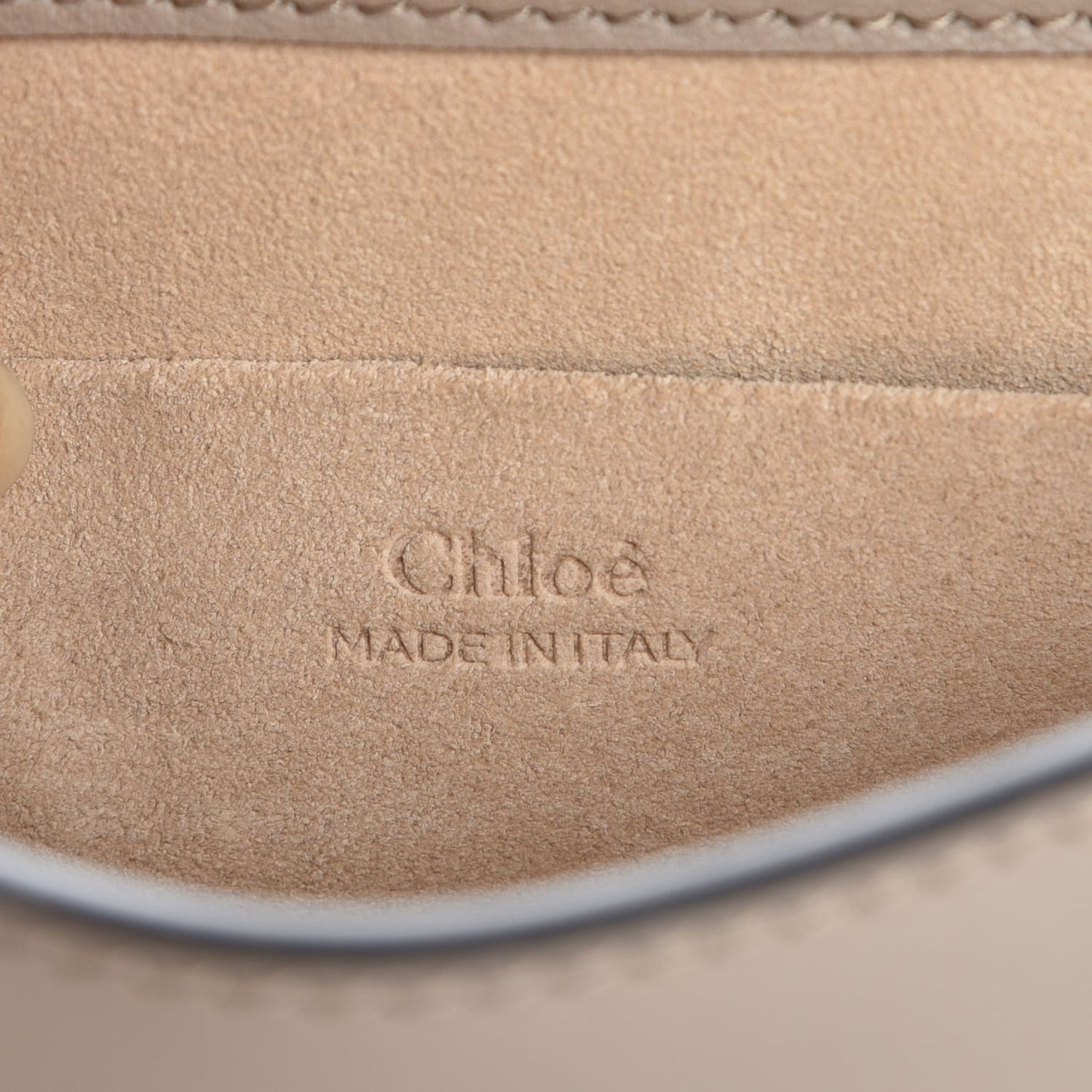 Calfskin Suede Small Nile Bracelet Bag Motty Grey