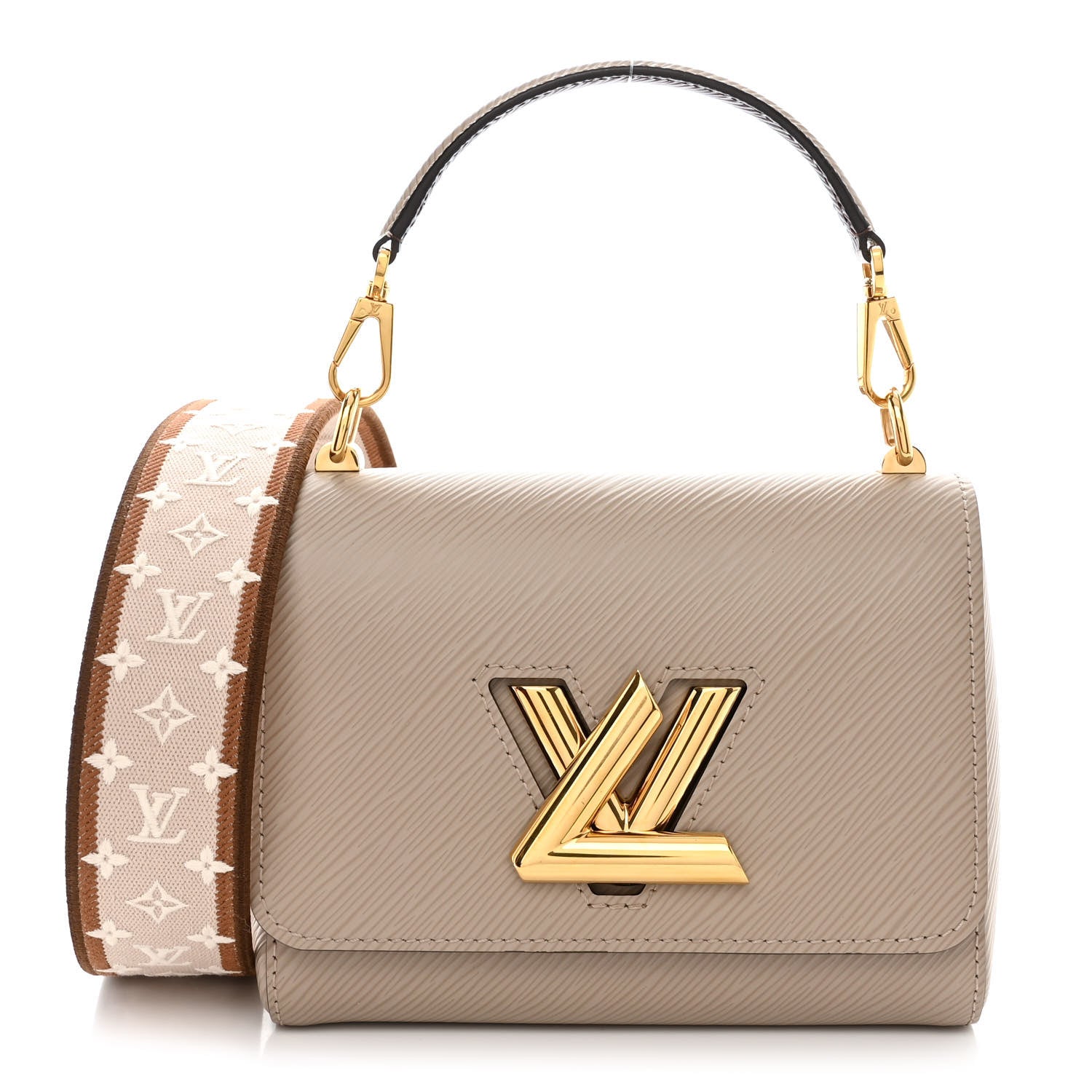 Louis Vuitton Epi Twist Top Handle Shoulder Bag PM Griege 3 of 12