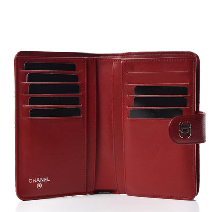 Chanel Caviar Quilted CC French Wallet Red 5 of 9