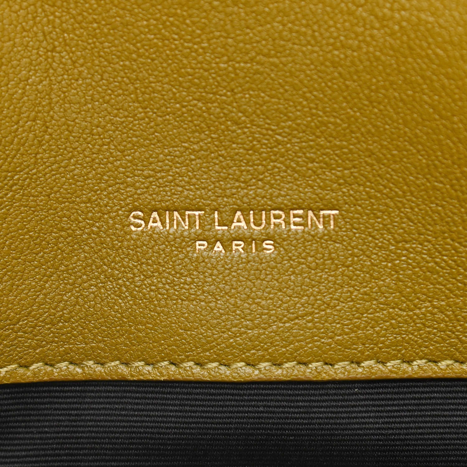 Saint Laurent Sheepskin Matelasse Chevron Monogram Medium College Bag Olive 7 of 10