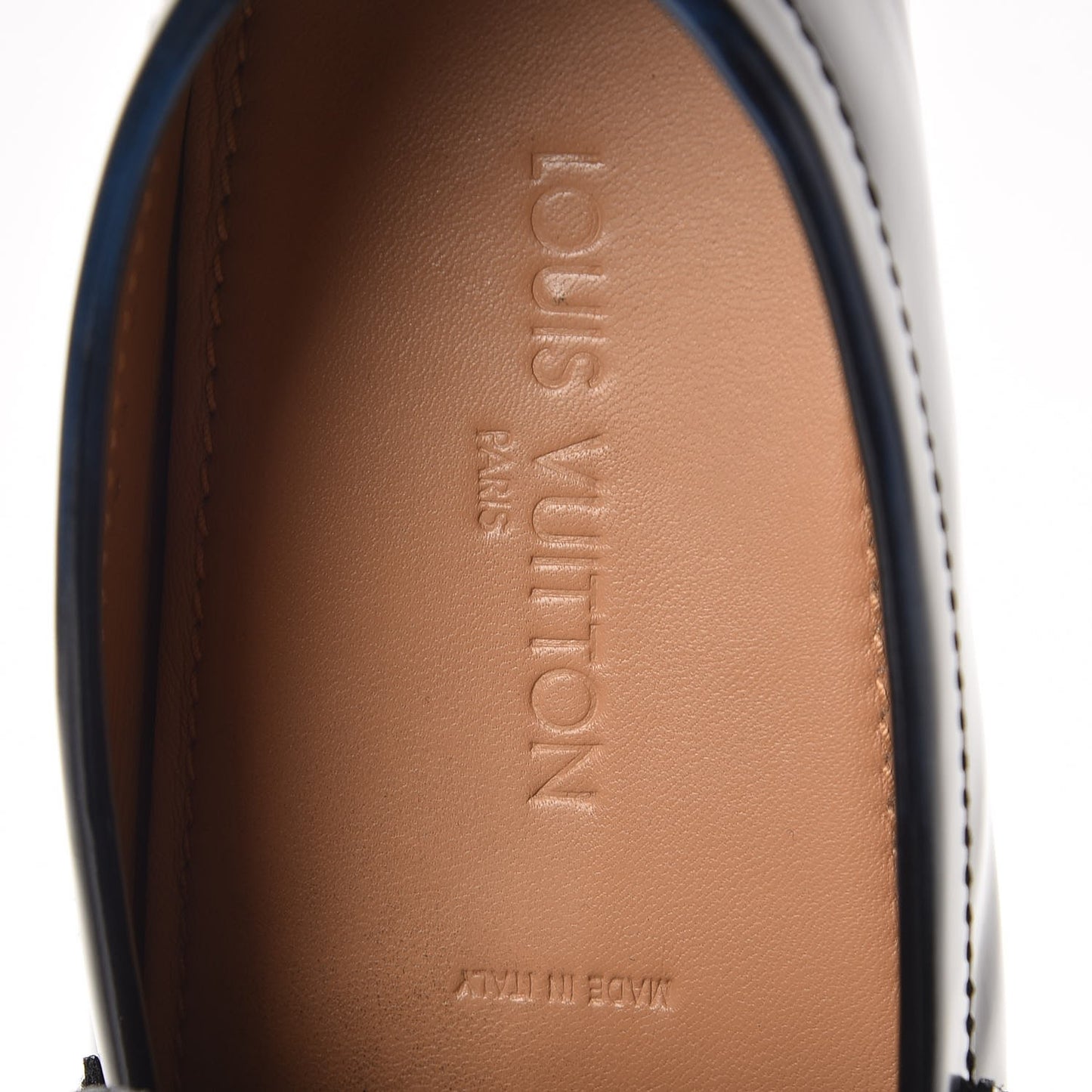 Mens Glazed Calfskin Hockenheim Moccasin Loafers 9 Black