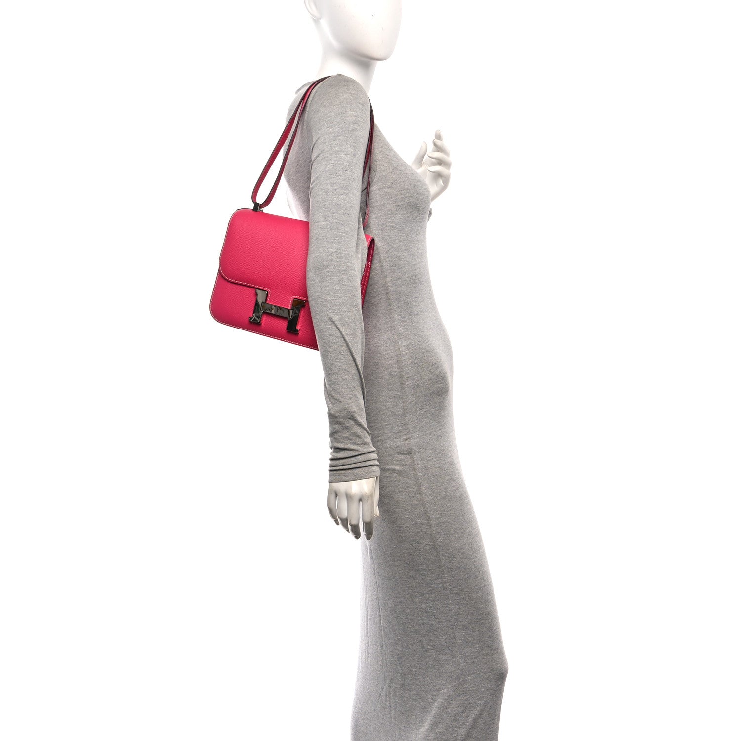 Hermes Epsom Constance 24 Rose Tyrien 2 of 11