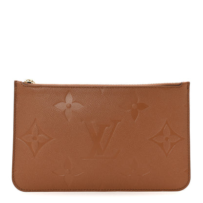 Louis Vuitton Empreinte Monogram Giant Neverfull MM Pochette Caramel 2 of 10