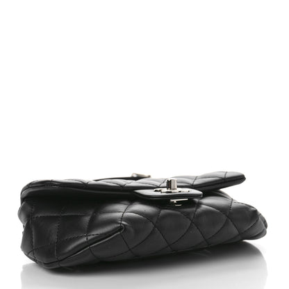 Chanel Calfskin Quilted CC Uniform Flap Belt Bag Black 4 of 10