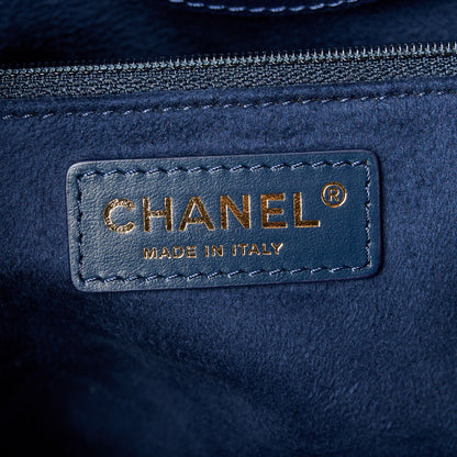 Chanel Caviar Small Studded Deauville Tote Navy 6 of 10