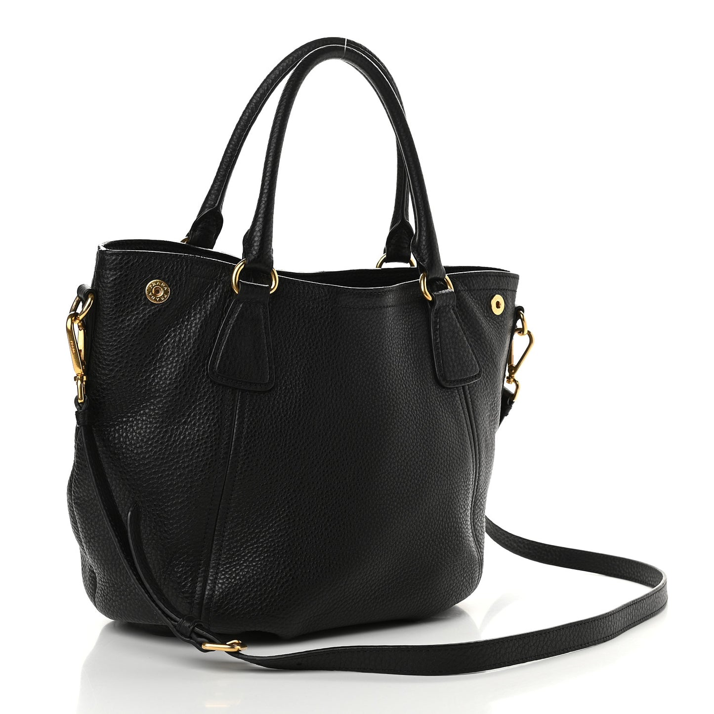 Vitello Daino Tote Black