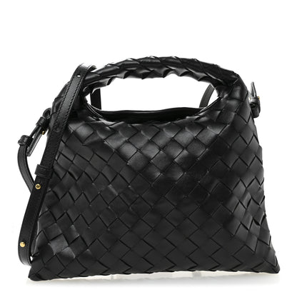 Bottega Veneta Calfskin Intrecciato Mini Hop Black 1 of 10