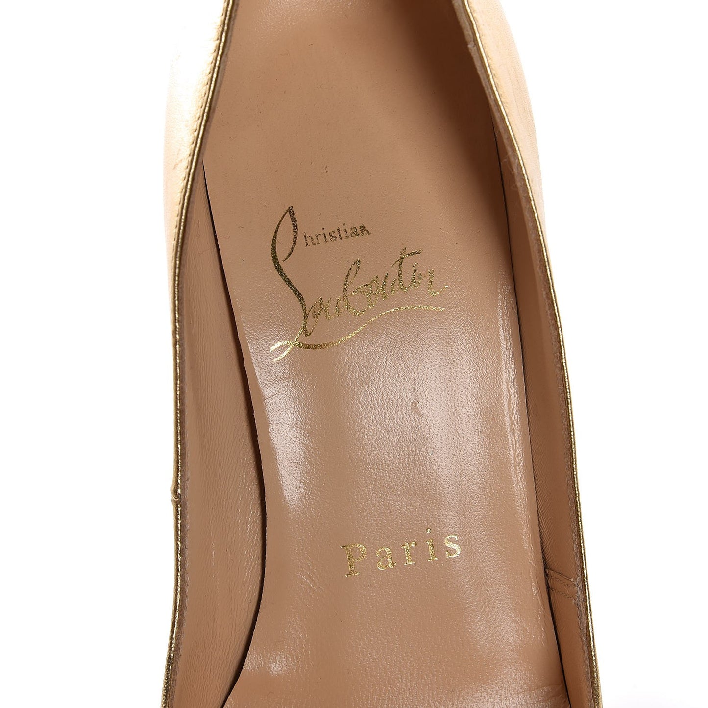 Metallic Nappa Very Prive 120 Pumps 35.5 Light Gold
