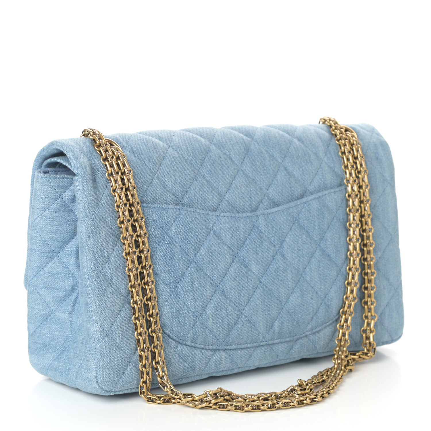 Chanel Denim Quilted 2.55 Reissue 226 Flap Light Blue 3 of 10