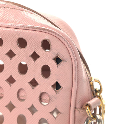 Prada Saffiano Perforated Crossbody Orchidea 9 of 12