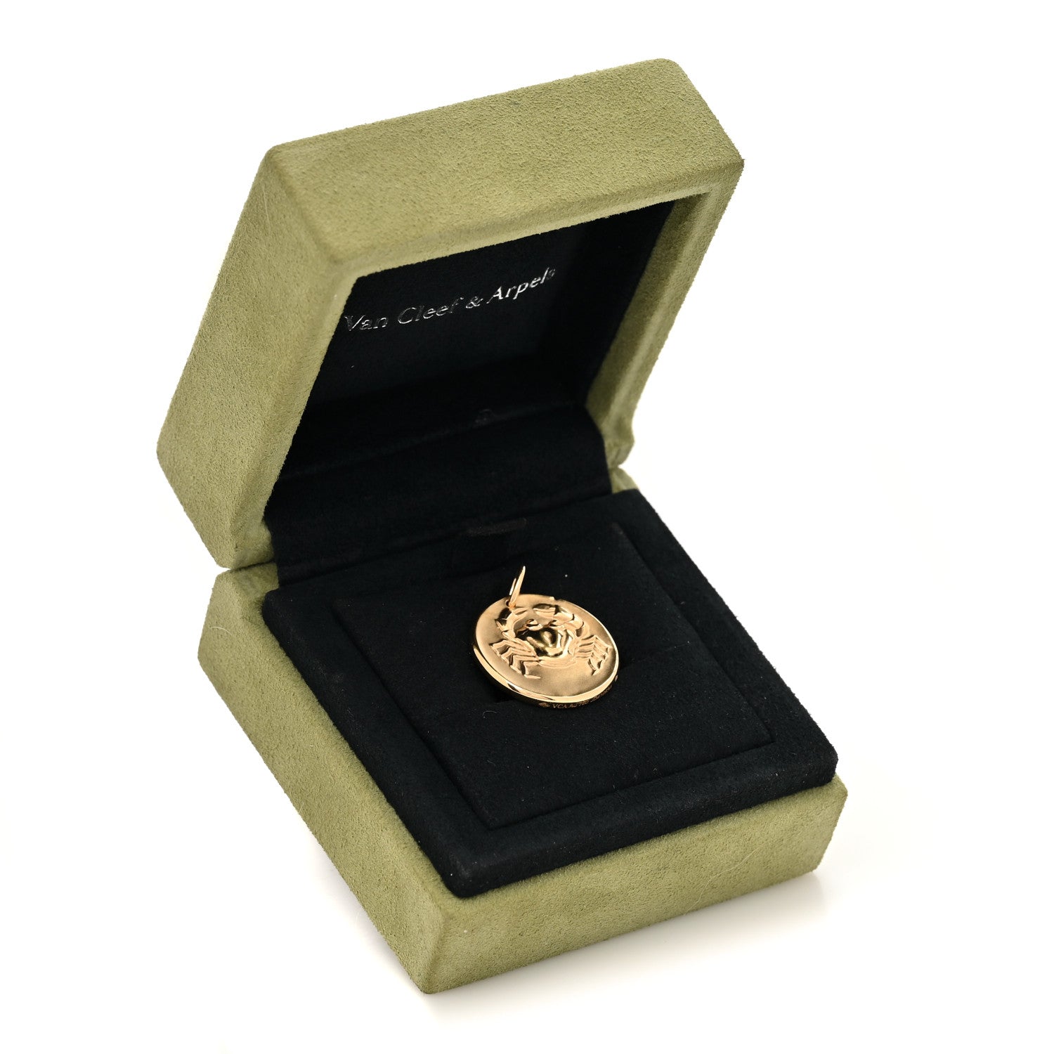 Van Cleef & Arpels 18K Yellow Gold Zodiac Cancer Pendant 4 of 4