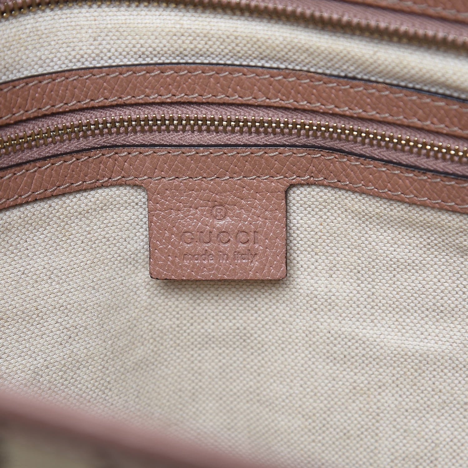 Gucci Monogram Medium Bree Zippered Tote Beige Dark Cipria 6 of 10