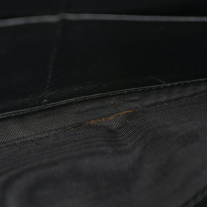 Saint Laurent Textured Patent Monogram Belle De Jour Zip Around Wallet Black 9 of 13