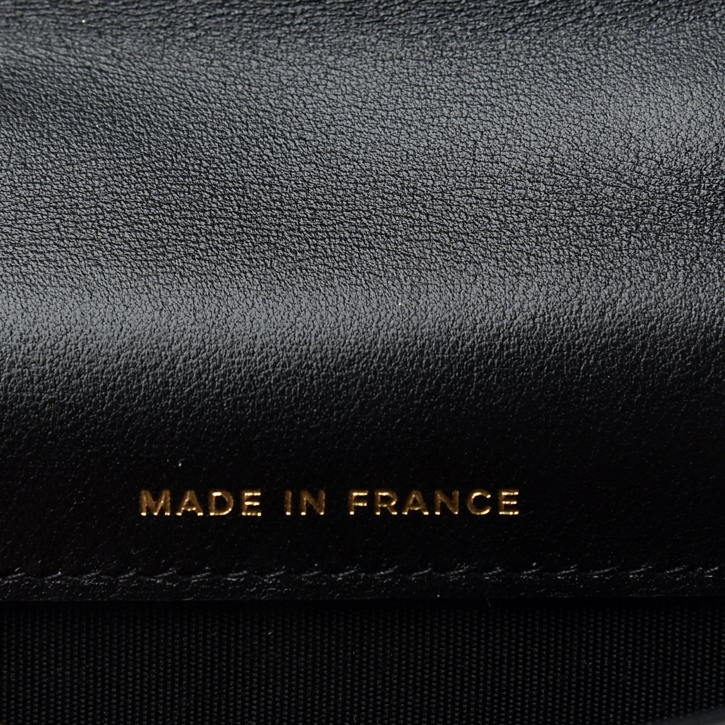 Lambskin Quilted Top Handle Flap Coin Purse With Chain Black