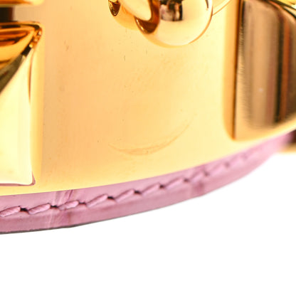 Hermes Matte Collier De Chien CDC Bracelet T1 5P Pink 8 of 9