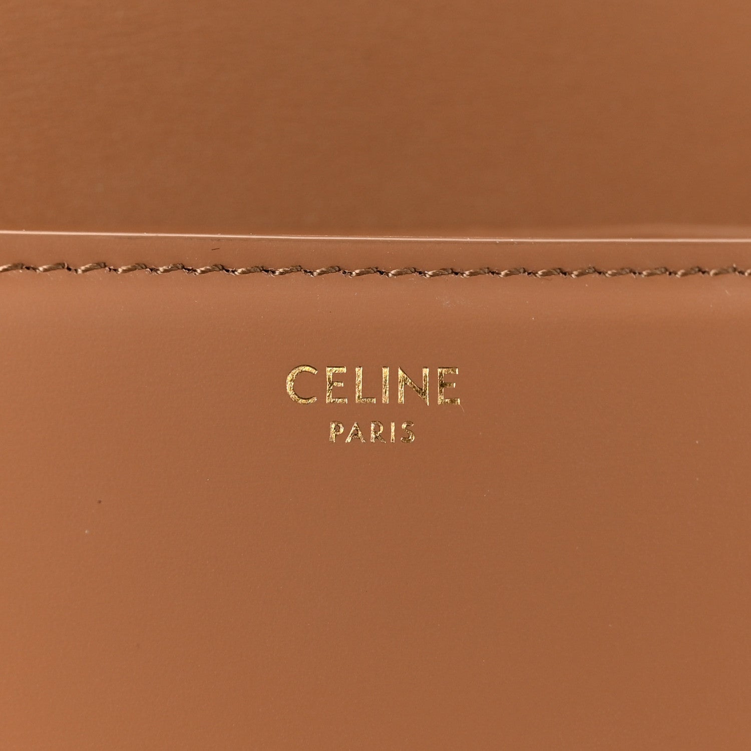 Celine Shiny Calfskin Teen Triomphe Bronze 6 of 9