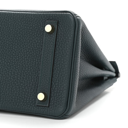Hermes Togo Birkin 25 Vert Cypress 9 of 11