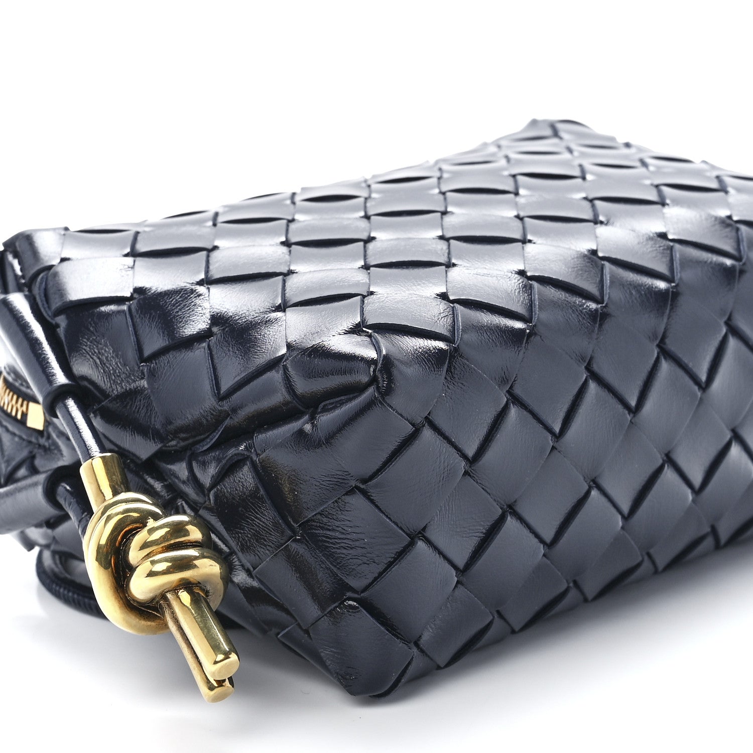 Bottega Veneta Nappa Intrecciato Metallic Knot Mini Loop Bag Space 9 of 10
