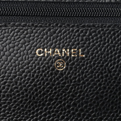 Chanel Caviar Quilted Wallet On Chain WOC Black 4 of 8