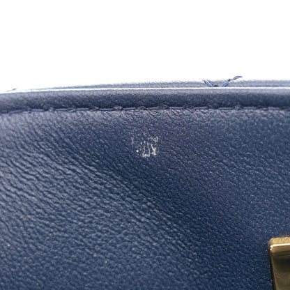 Chanel Lambskin Quilted Mini Metal Top Handle Rectangular Flap Blue 11 of 12