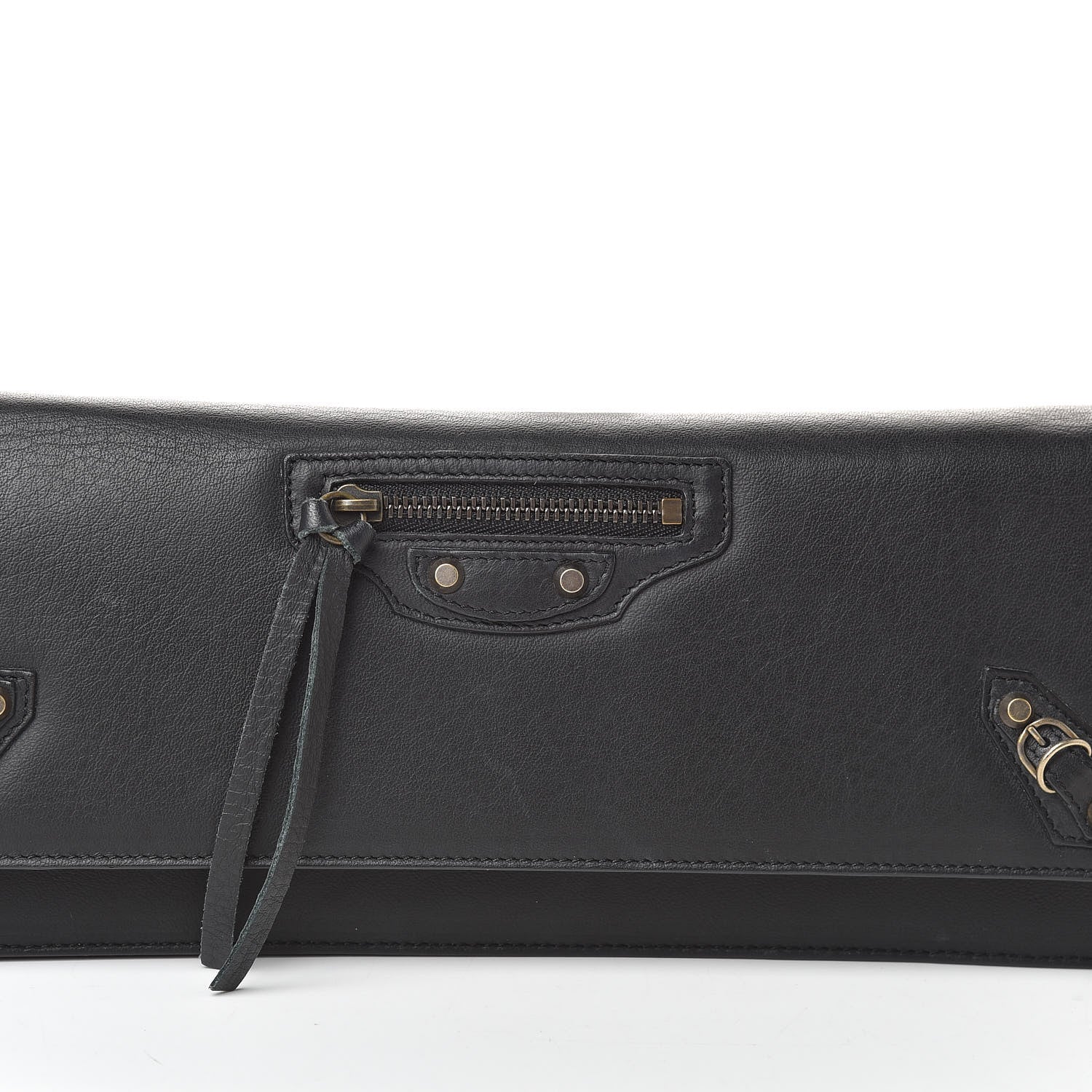Balenciaga Calfskin Classic Hardware City Long Clutch Black 8 of 8