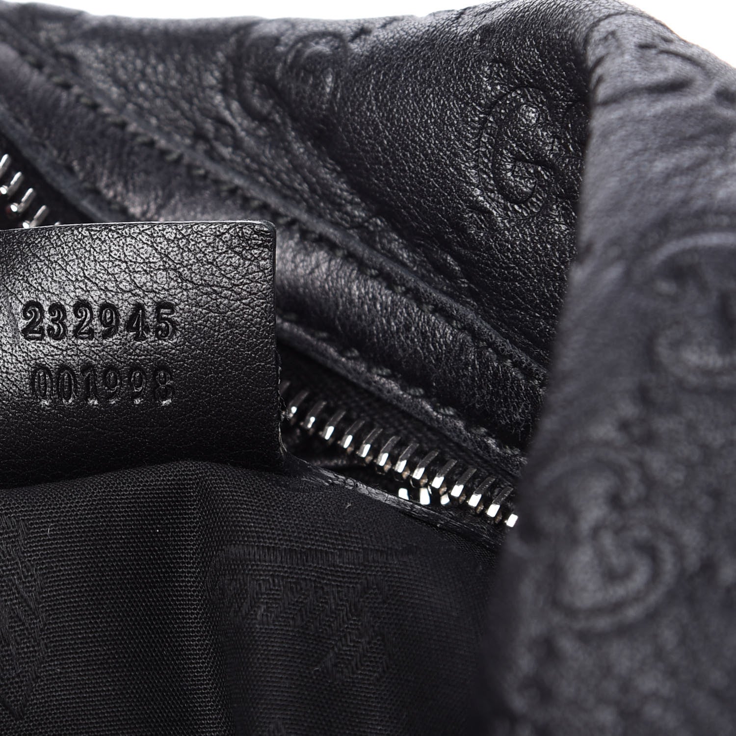 Gucci Guccissima Large GG Twins Hobo Black 9 of 9