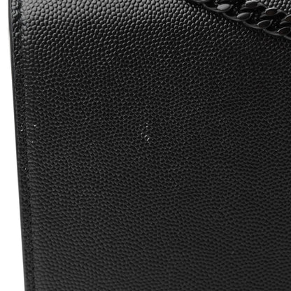 Saint Laurent Grain De Poudre Medium Classic Monogram Monochrome Kate Satchel Black 11 of 11