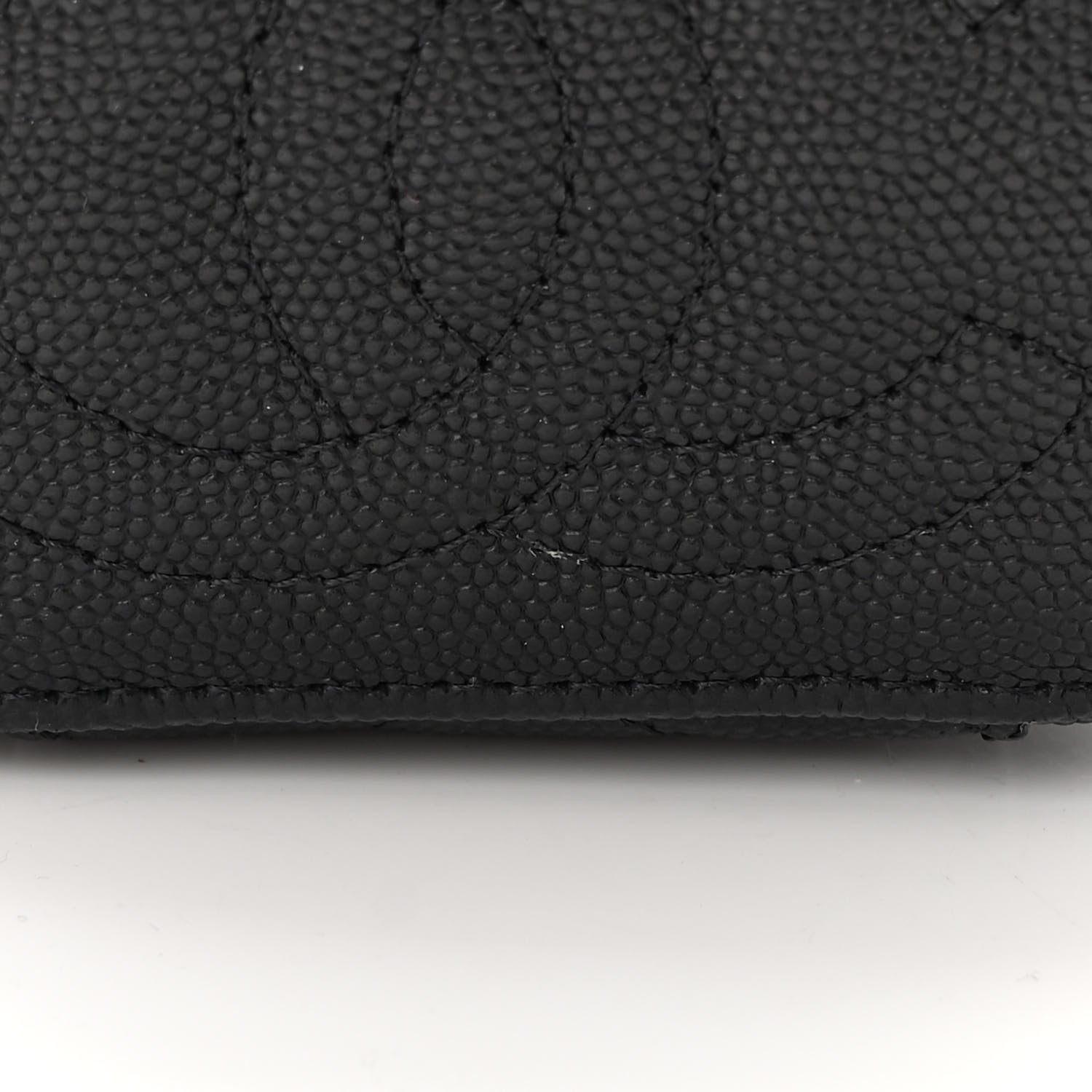 Chanel Caviar Quilted Mini Vanity Case With Chain Black 11 of 12