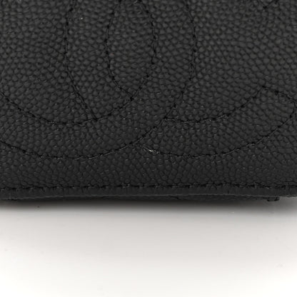 Chanel Caviar Quilted Mini Vanity Case With Chain Black 11 of 12