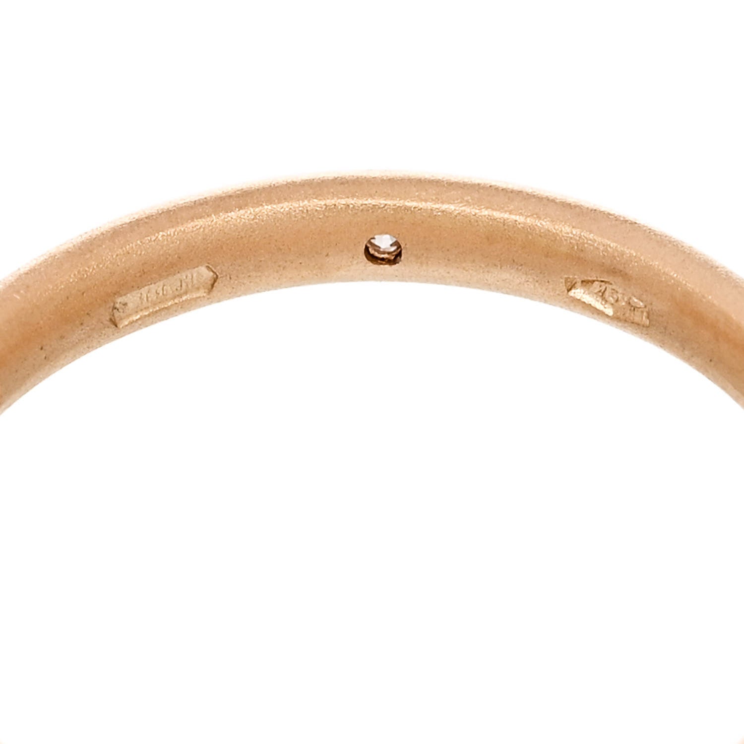 Pomellato 18K Rose Gold Diamond Lucciole Band Ring 53 6.25 5 of 6