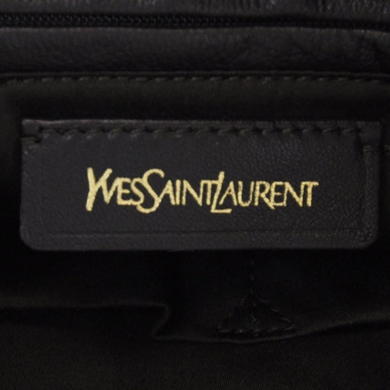 Leather Y-Mail Tote Metallic Gold
