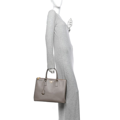 Prada Saffiano Lux Large Galleria Double Zip Tote Argilla 2 of 12