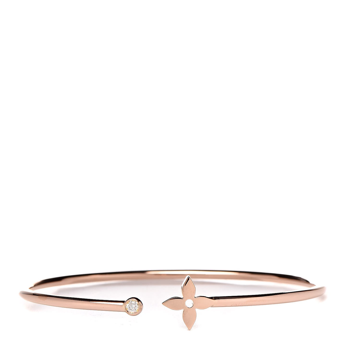 18K Pink Gold Diamond Idylle Blossom Twist Bracelet