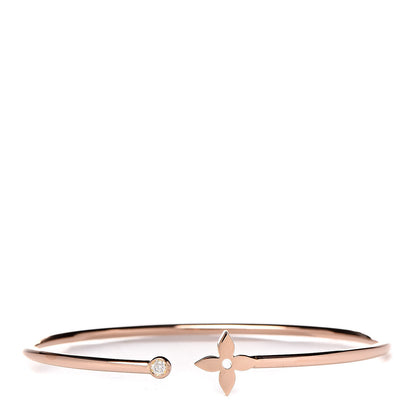 Louis Vuitton 18K Pink Gold Diamond Idylle Blossom Twist Bracelet 1 of 5