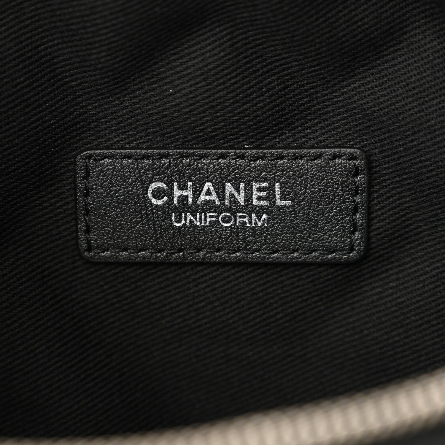Chanel Calfskin Quilted Uniform Waist Belt Bag Black 6 of 11