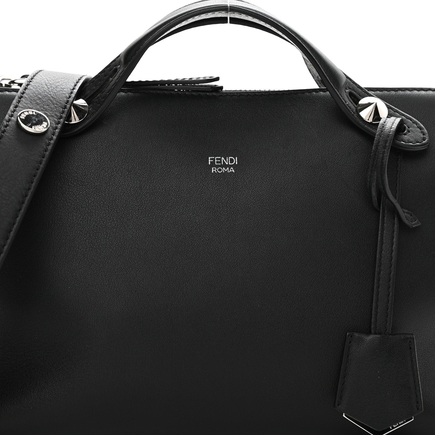 Fendi Vitello Dolce Medium By The Way Boston Bag Black 8 of 8
