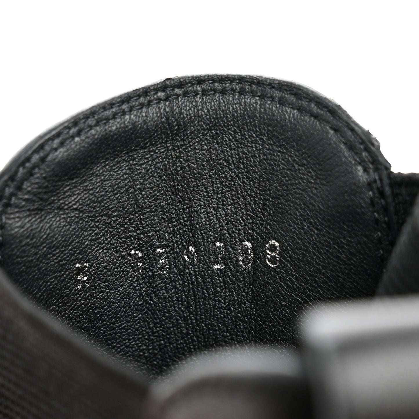 Calfskin Patent Cap Toe Ankle Boots 38.5 Black