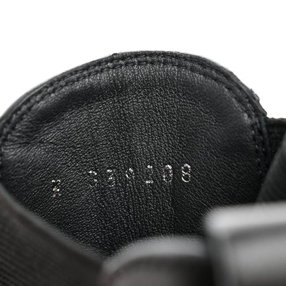 Chanel Calfskin Patent Cap Toe Ankle Boots 38.5 Black 9 of 9