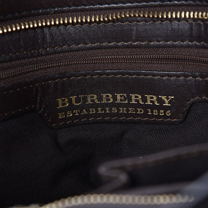 Burberry Haymarket Check Metal Stitch Lowry Dark Brown 6 of 24