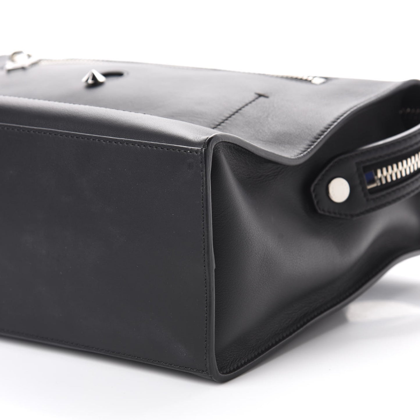 Calfskin Monster Eyes Lui Urban Briefcase Black