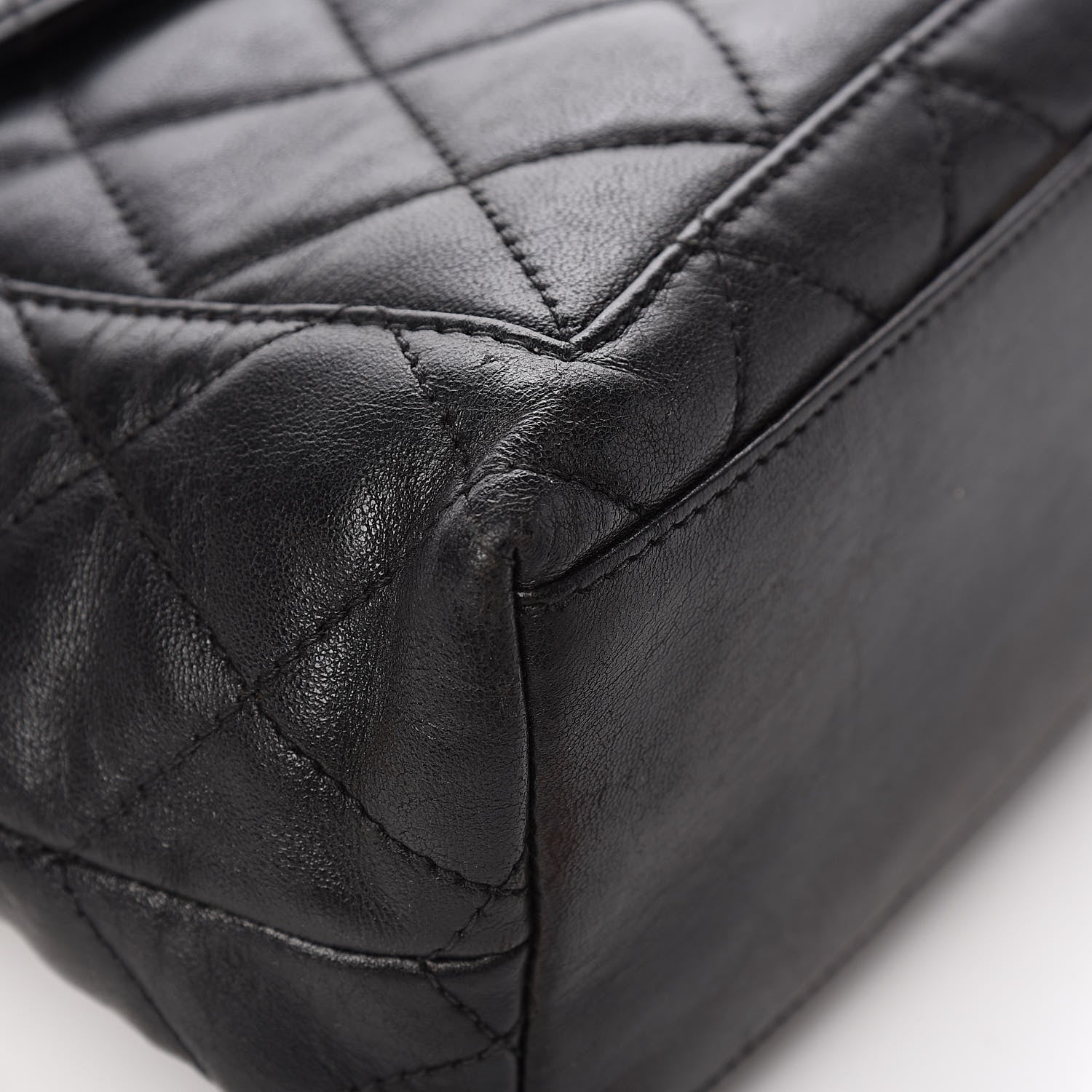 Chanel Lambskin Quilted Shoulder Bag Black 10 of 13