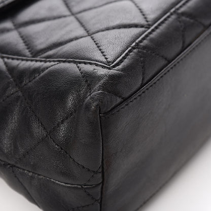 Chanel Lambskin Quilted Shoulder Bag Black 10 of 13