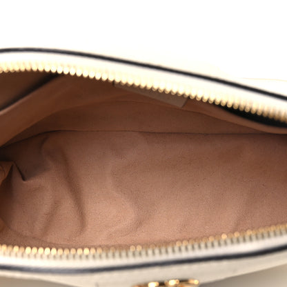 Gucci Textured Dollar Calfskin Web Small Ophidia Dome Shoulder Bag Mystic White 5 of 11