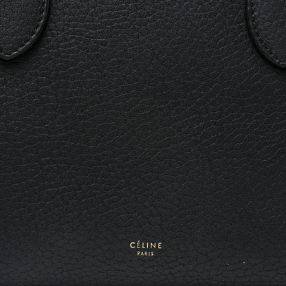 Celine Crisped Calfskin Mini Tie Knot Tote Black 7 of 16