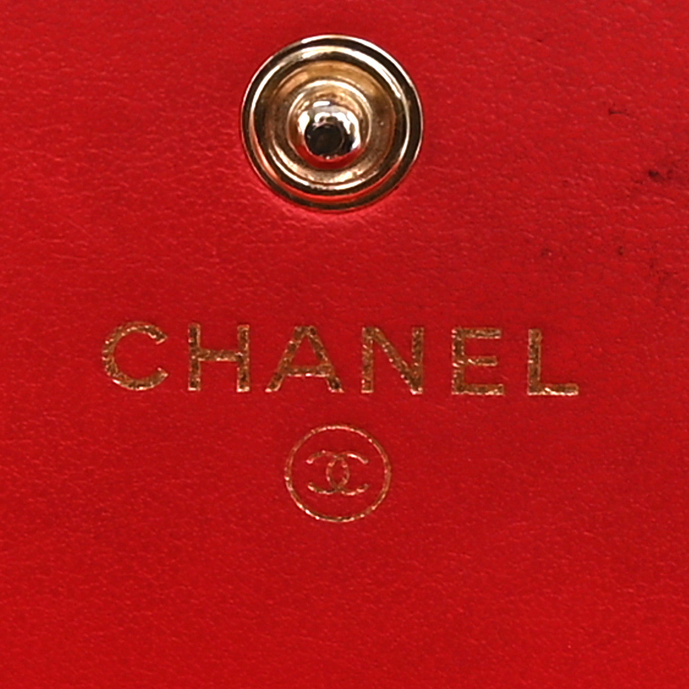 Chanel Caviar Quilted Large Filigree Gusset Flap Wallet Red 6 of 19
