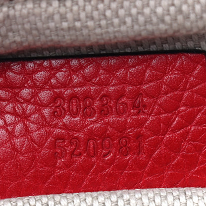 Gucci Pebbled Calfskin Small Soho Disco Bag Vibrant Red 6 of 8