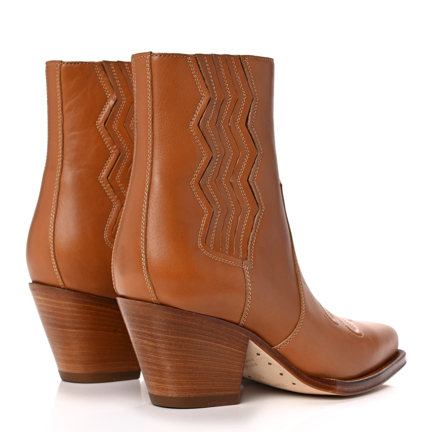 Hermes Calfskin Womens Vegas Ankle Boot 36.5 Naturel 4 of 11