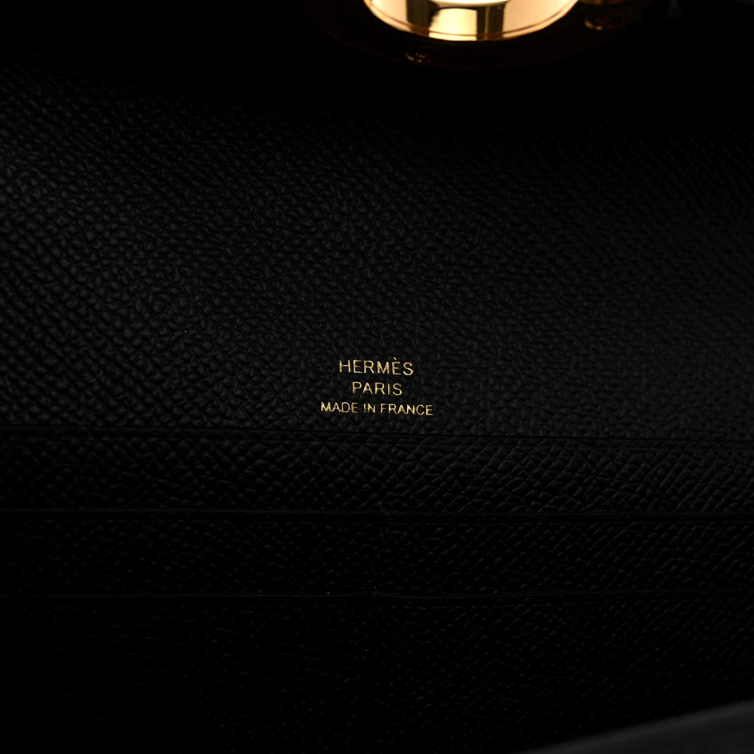 Hermes Epsom Maillon Wallet To Go Black 6 of 10