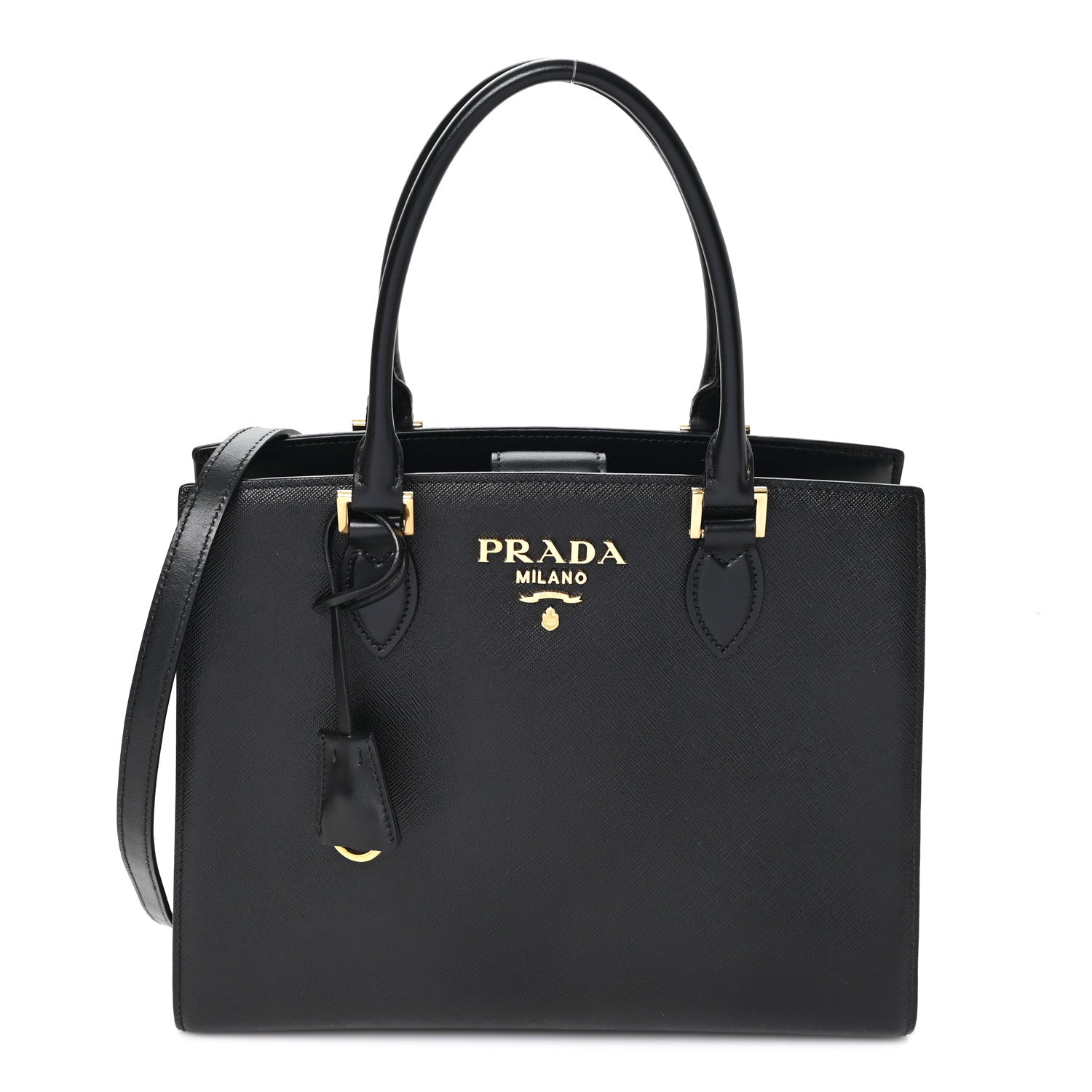 Prada Saffiano Soft Calfskin Large Tote Black 1 of 10