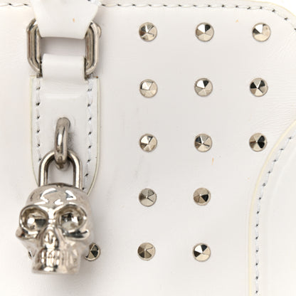 Alexander McQueen Calfskin Studded Padlock Tote White 13 of 14